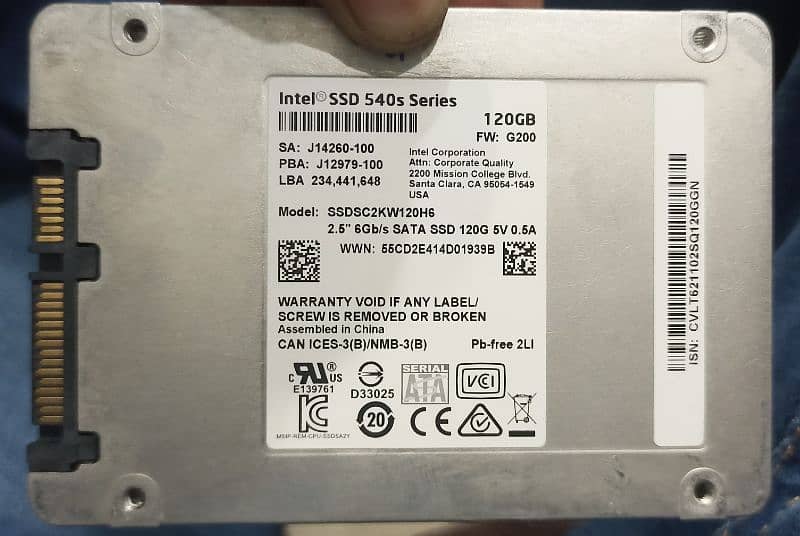 SSD Hard Disk 120 GB 240 GB 480 GB 3