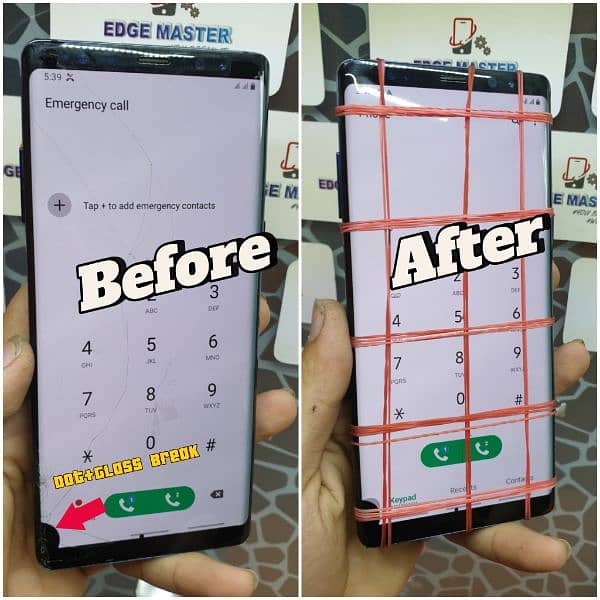 Crack Glass Change Samsung S8S9S10S20S20UltraS21UltrsS23Ultra Note20 3