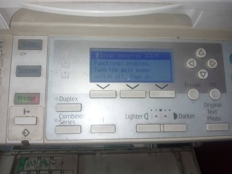 Ricoh 171 Photocopier (Error sc320) 1