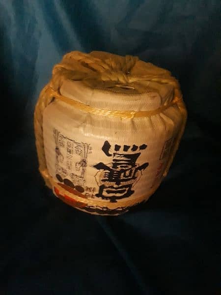 imported antique sake water bottle 2