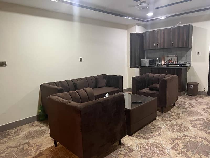 Corner furnished 2 bedroom apartment for rent in phase 4 civic centre bahria town rawalpindi 7