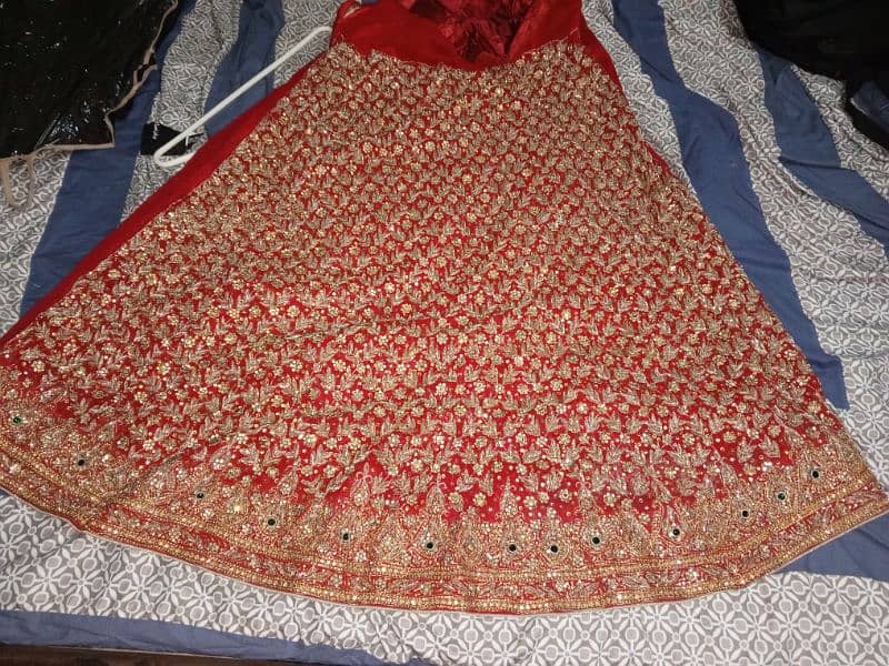 bridal lehnga set with heavy embroidery  at reasonable price 1