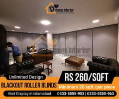 office blinds/rollers blinds /zebra with remote control in Islamabad 0