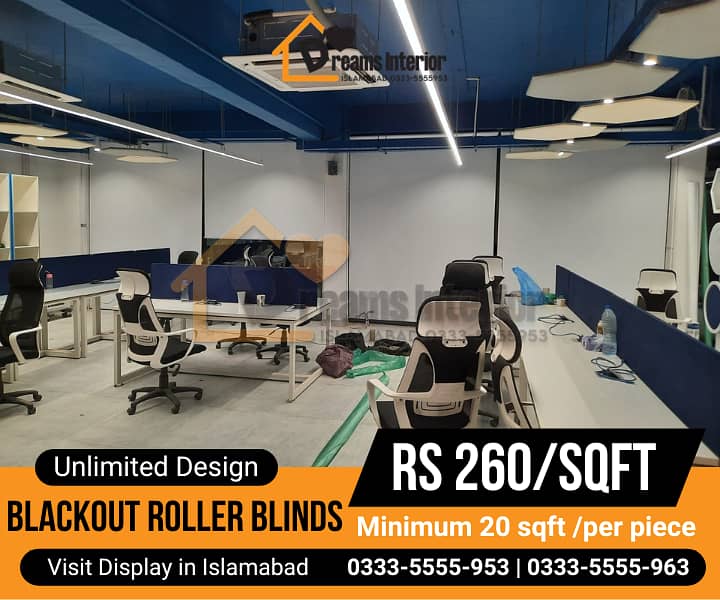 office blinds/rollers blinds /zebra with remote control in Islamabad 10