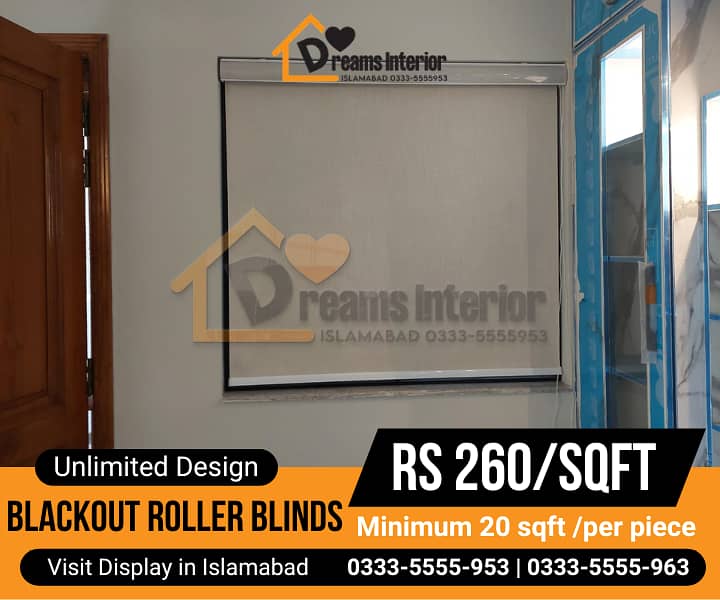 office blinds/rollers blinds /zebra with remote control in Islamabad 12