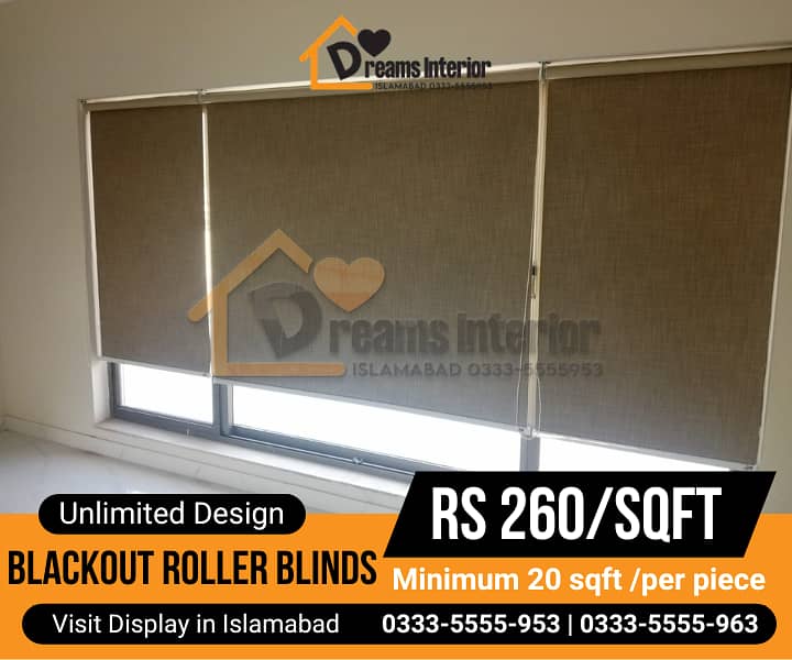 office blinds/rollers blinds /zebra with remote control in Islamabad 13
