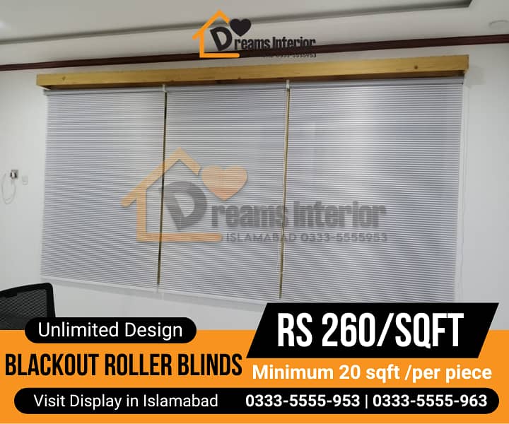 office blinds/rollers blinds /zebra with remote control in Islamabad 14