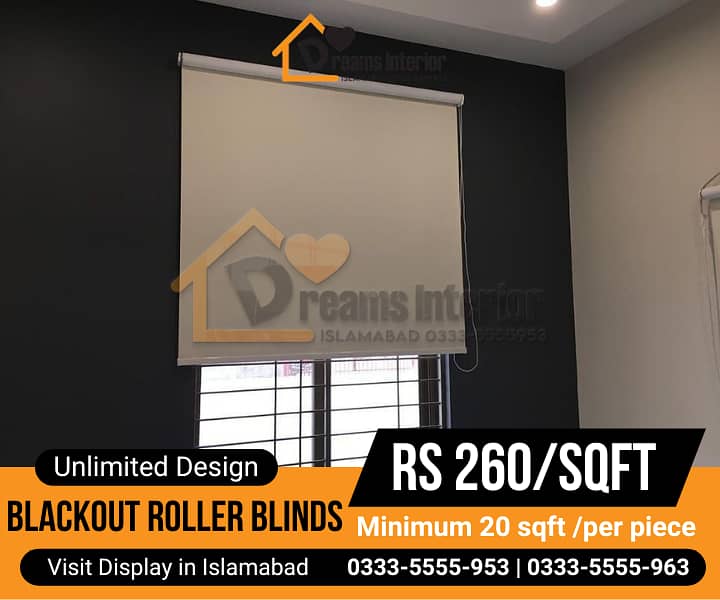 office blinds/rollers blinds /zebra with remote control in Islamabad 16