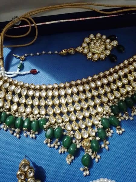 birdal  artificial  jewelry set in kundan 4
