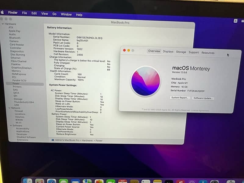 Macbook Pro M1 2020 16/500 9