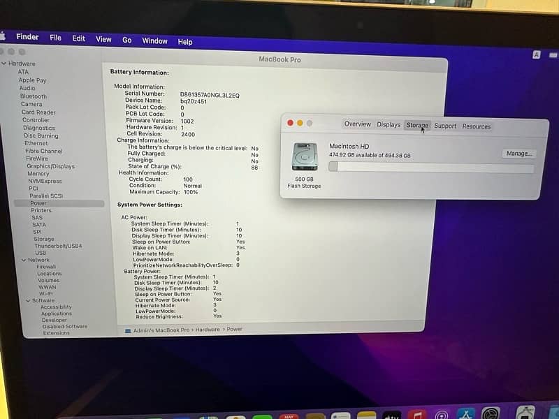 Macbook Pro M1 2020 16/500 10