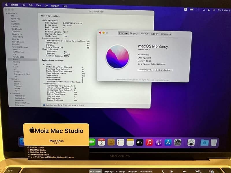 Macbook Pro M1 2020 16/500 11