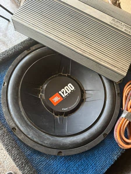 original JBL 1200 WATT WOFFER WITH AMP 1