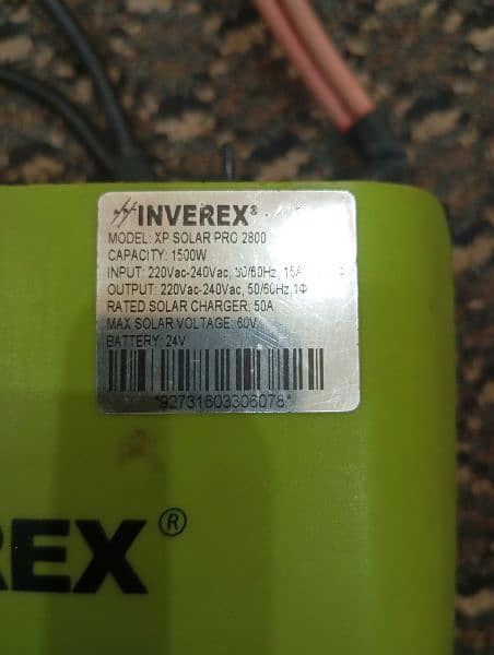 Inverex Ups 24v solar panels Support 4