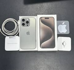 IPHONE 15 PRO NATURAL 256GB PTA APPROVED 0