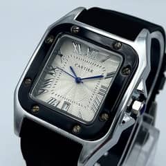 CLASSIC Quality MENS Analog Watch, SQUARE DIAL WATCH. CARTIER COMPANY.