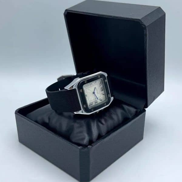 CLASSIC Quality MENS Analog Watch, SQUARE DIAL WATCH. CARTIER COMPANY. 1