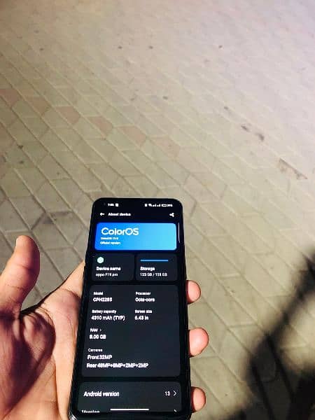 Oppo F19 pro all ok 8 GB ram 128 memory condition 10/8 0