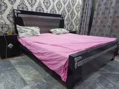 Bed With Side Table For Sale