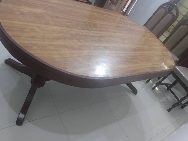 NEW POSHISHED SEATS DINING TABLE 7