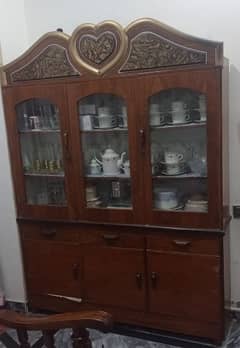 wooden show case in good condition