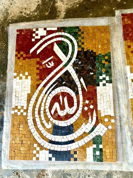 Mosaic work in marble 1