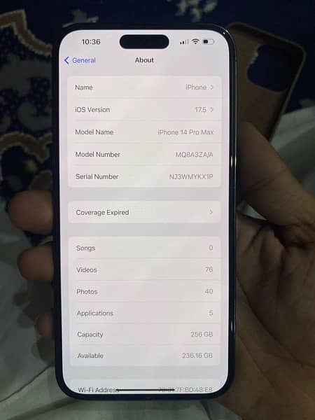 iphone 14 pro max full ok 10/10 with box pta approved 1