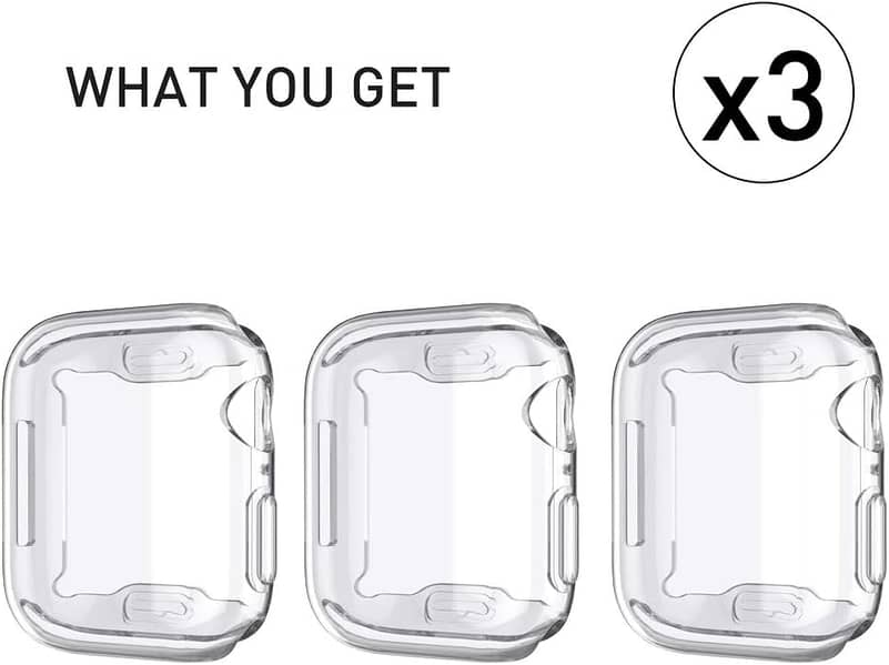 Apple Watch Case 44mm, 3 Pack Full Coverage Case A97 0