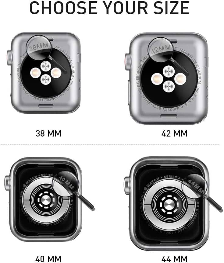 Apple Watch Case 44mm, 3 Pack Full Coverage Case A97 4