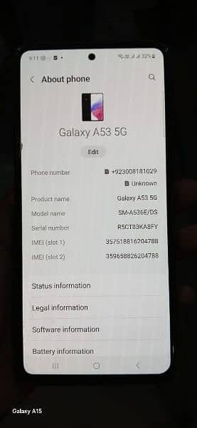 samsung galaxy a53 5g memory 8/128 5