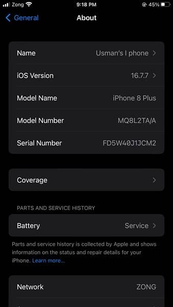IPhone 8 Plus 64gb PTA approved. 2
