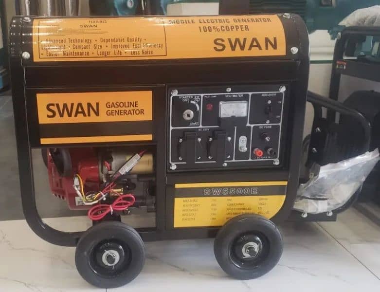 swan new potable gas and petrol generator 2