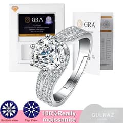 Dazzling Moissanite Diamond Ring for Women