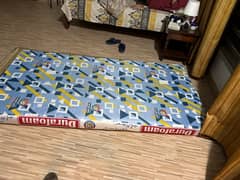 dura foam 4 inch single bed mattress in new condition