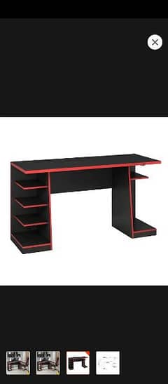 gaming table  black and red color
