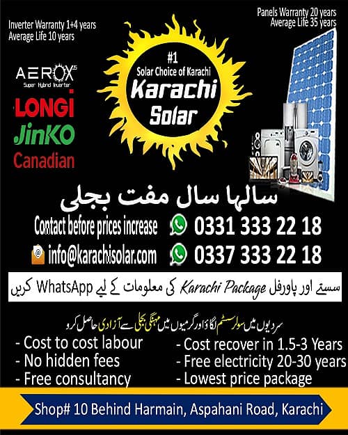 2.5 KW to 10 KW | Solar System | 2.2 lakh | Only WhatsApp 10