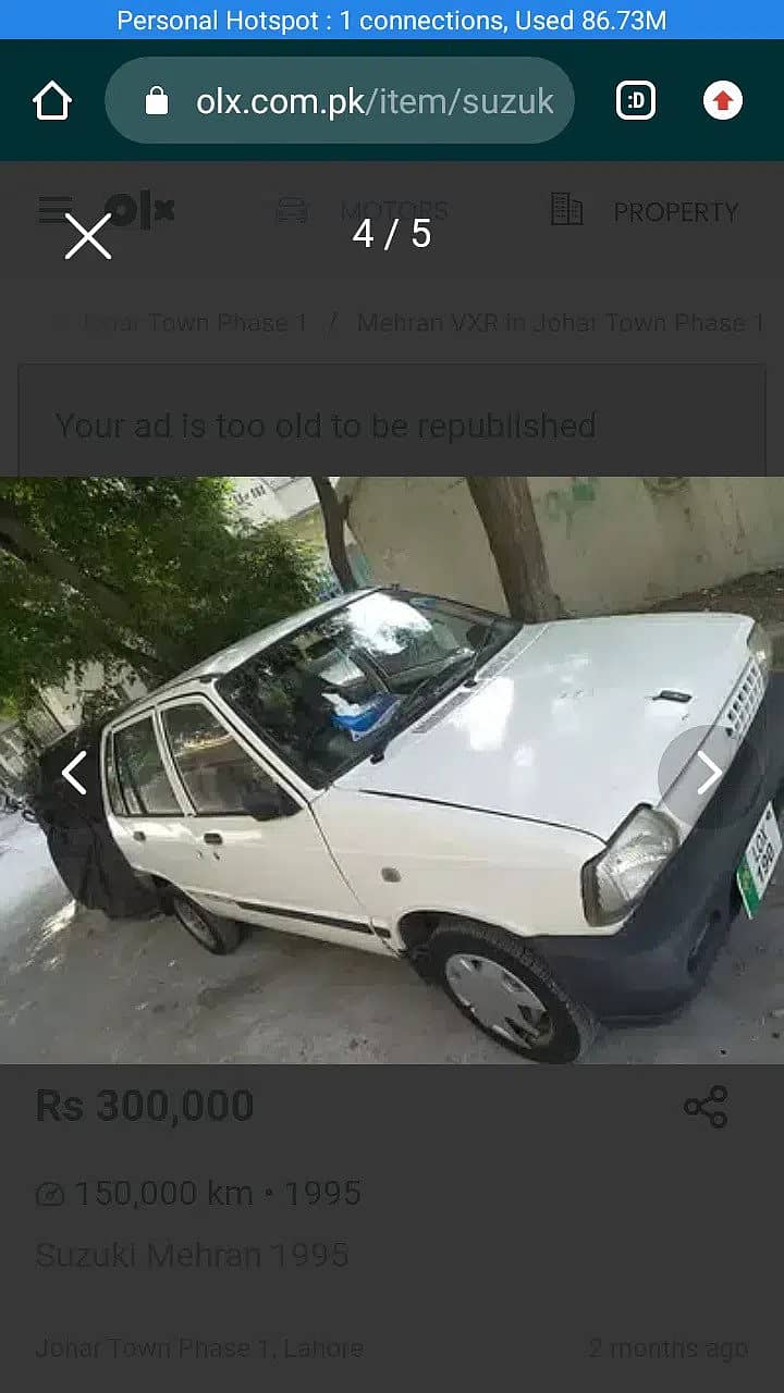 Mehran Car 1995 On sale 2