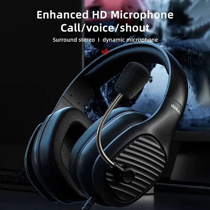 Original Lenovo G40 PRO Gaming Headsets Wired Stereo Bass Headphones 4