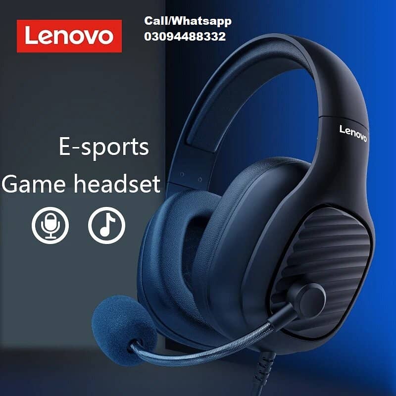 Original Lenovo G40 PRO Gaming Headsets Wired Stereo Bass Headphones 0