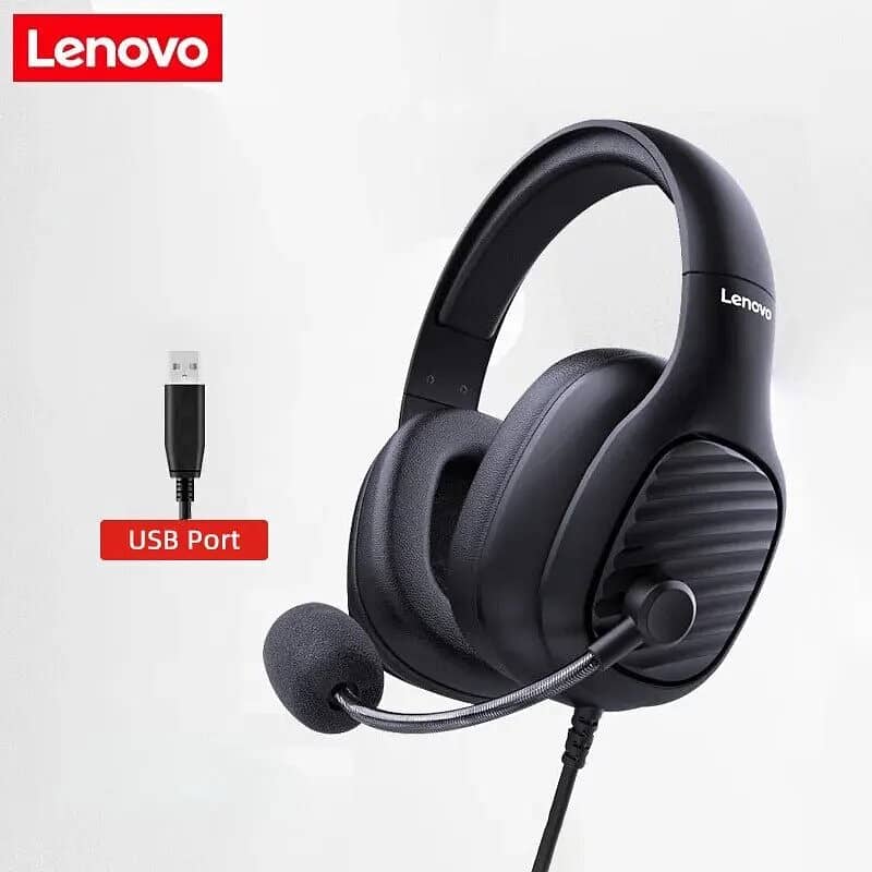 Original Lenovo G40 PRO Gaming Headsets Wired Stereo Bass Headphones 2