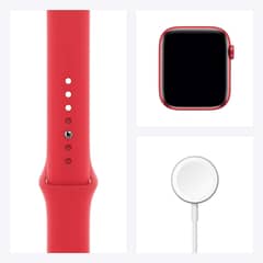Red Aluminium Case with Red Sport Band A101