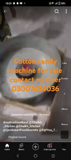 cotton candy machine good condition