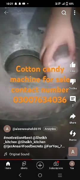 cotton candy machine good condition 1