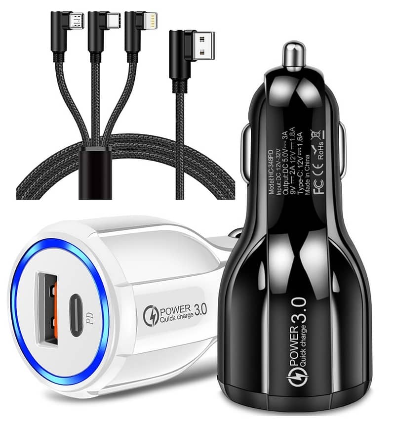 Best Quality Mobile Phone Charging Adopter with 3N1 Cable 1