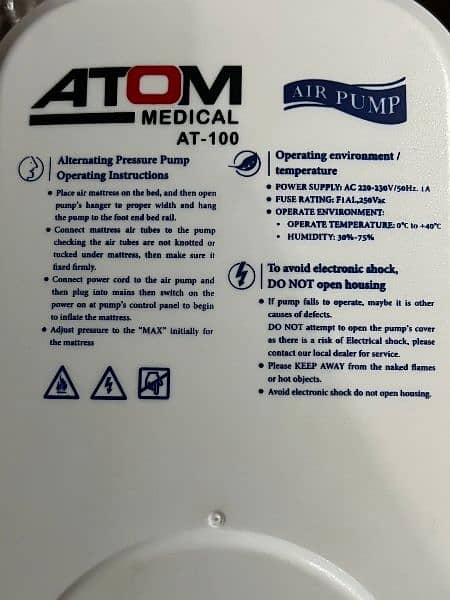 ATOM Alternative air pressure mattress, only one month used. 5