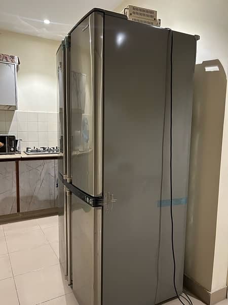 Sharp double door fridge 2