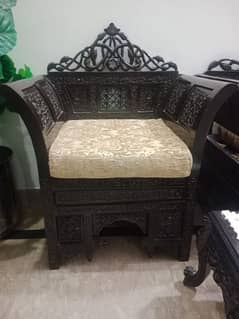 Chinyote Wooden 3 Seater set 0