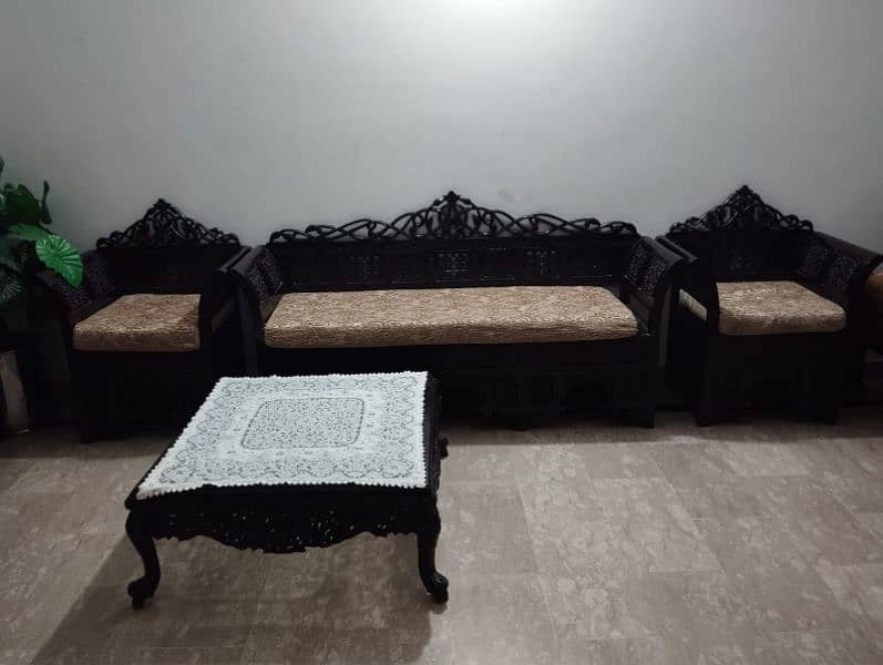 Chinyote Wooden 3 Seater set 1