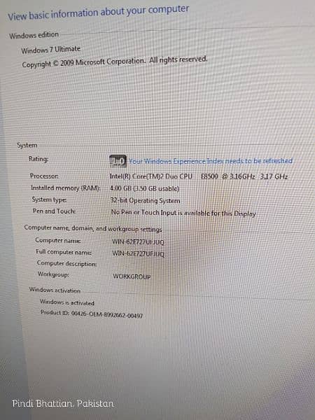 core 2 duo e8500 budget pc ddr3 4gb ram for professional & gaming uses 5
