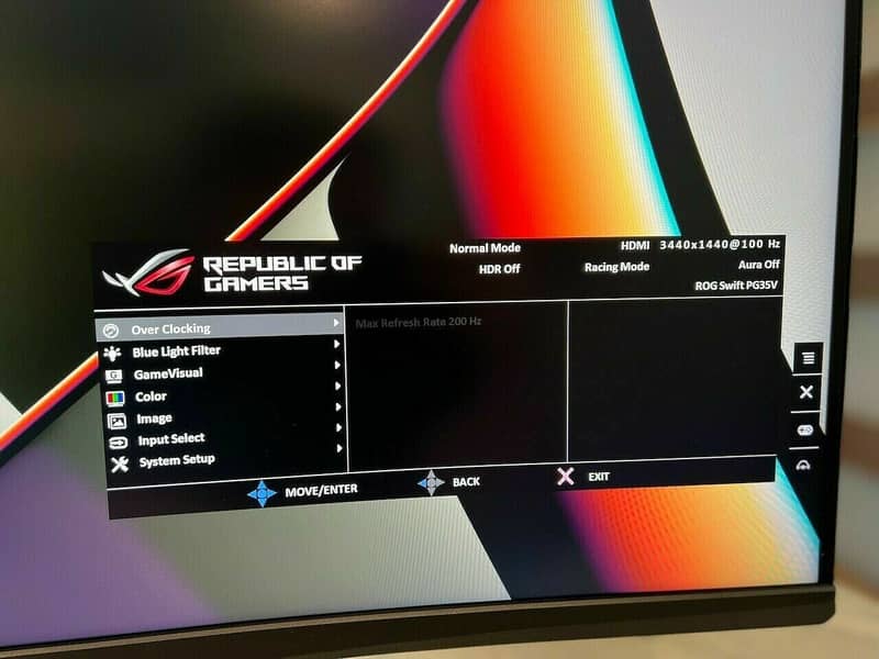 Asus HDR-1000 ROG 35 Inch PG35VQ 200Hz G-Sync Ultimate for Sale 4